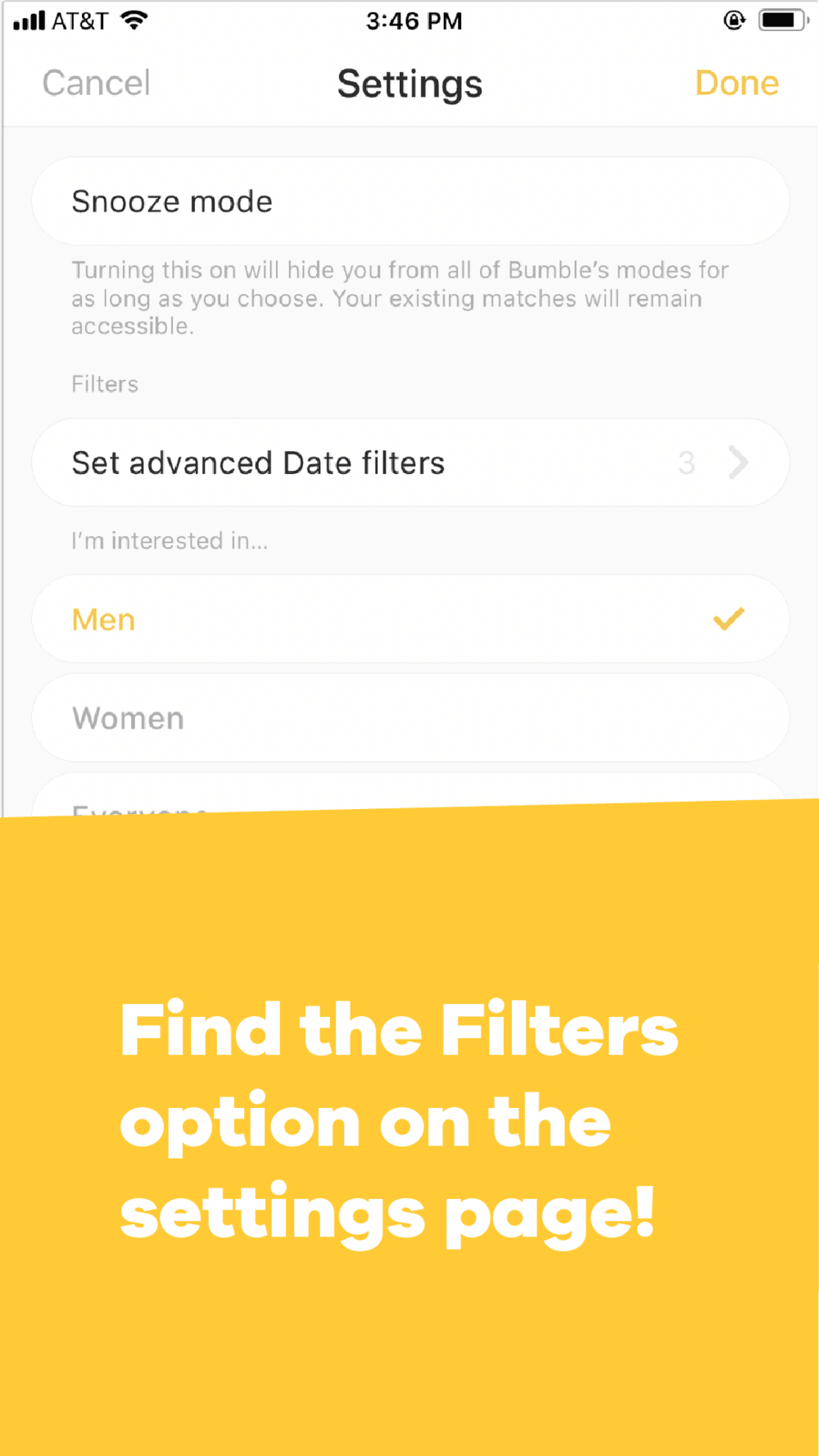 Bumble How to Use Filters on Bumble