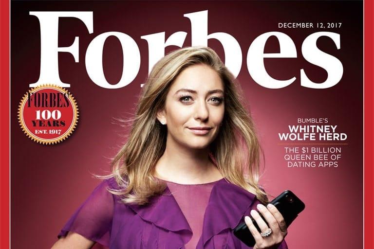 Bumble CEO Whitney Wolfe Herd Covers Forbes’ 30 Under 30