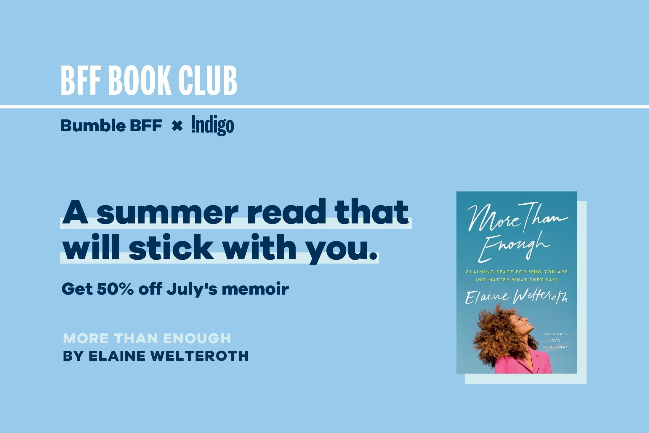 BFF Book Club, July Edition: We’re All “More Than Enough”