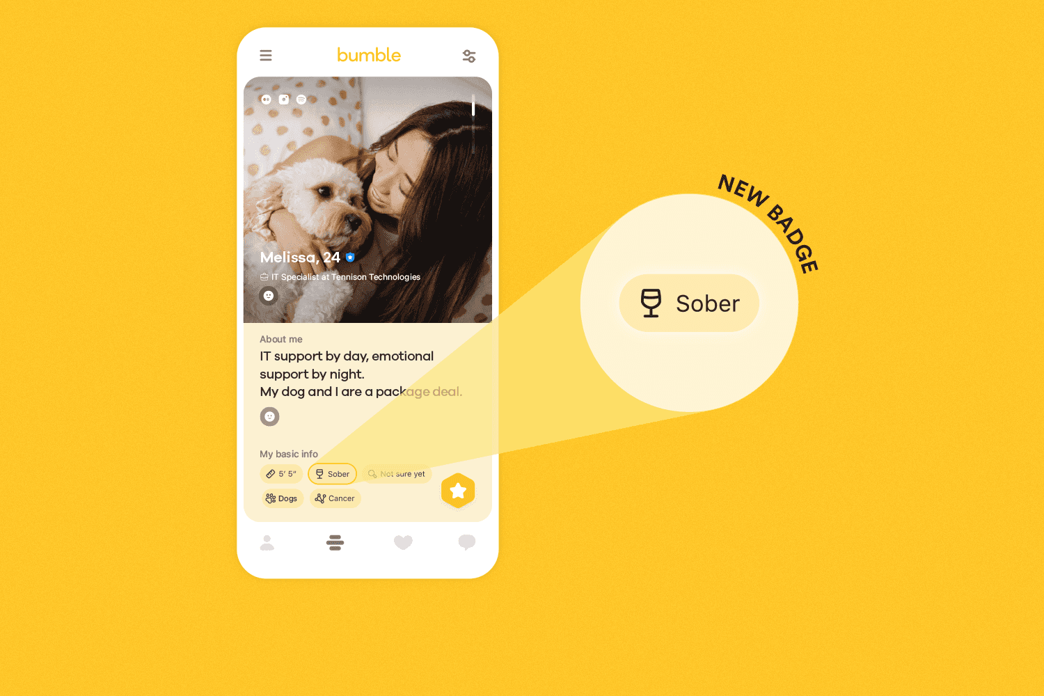 Bumble Introduces Sober Badge as Daters’ Drinking Habits Change