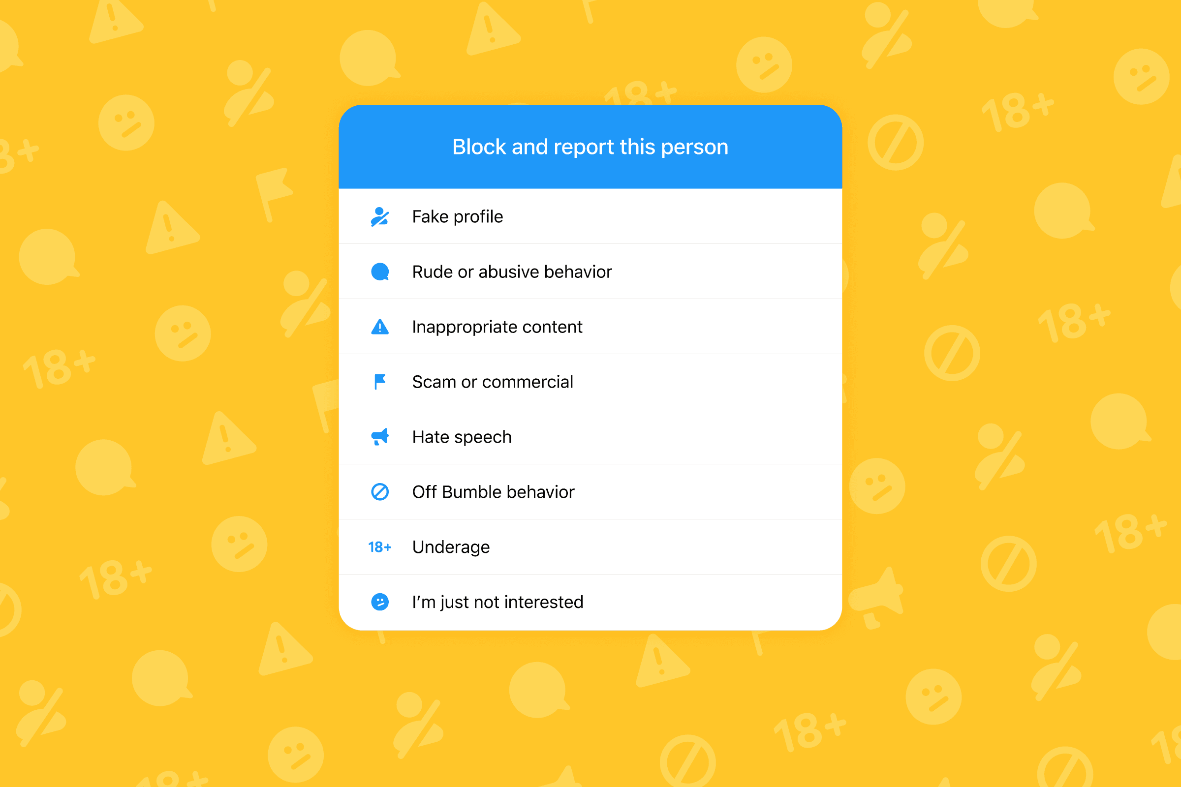 When Should I Use Block & Report on Bumble?