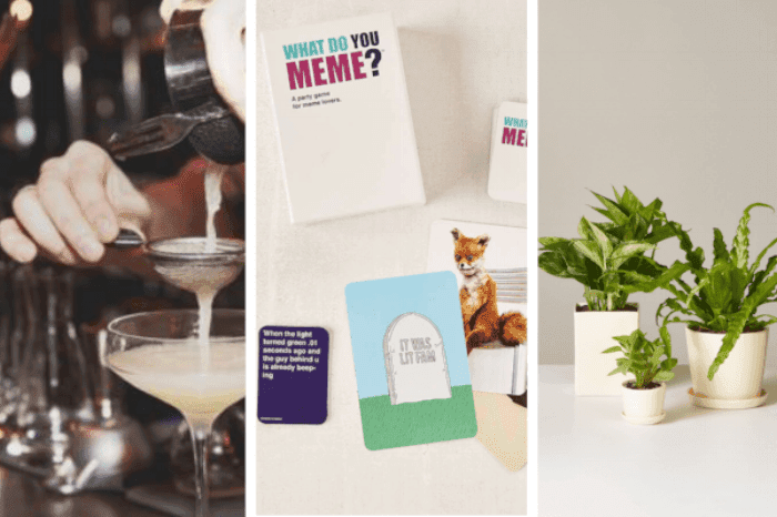 Mixology Class in Seattle  (from $61), What Do You Meme? Card Game  ($30), Love Fern  ($120)