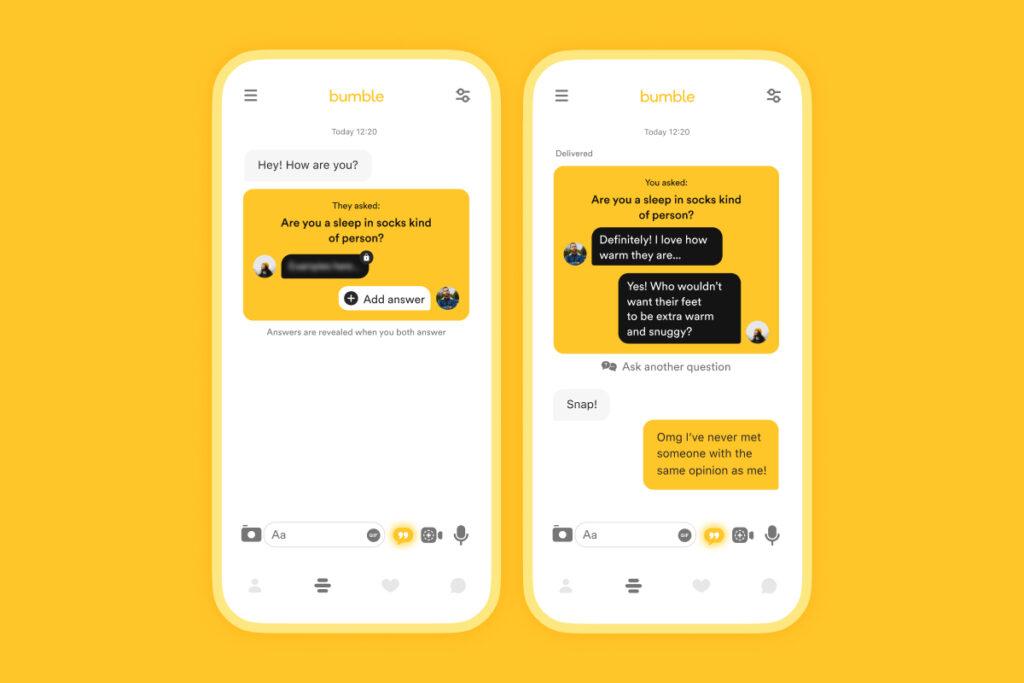partner match: cool game for questioning, thinking, chatting